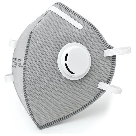 31680M - Mascarilla desechable Safetop FFP2 NR Serie EMÉ plegable vertical con carbón activo